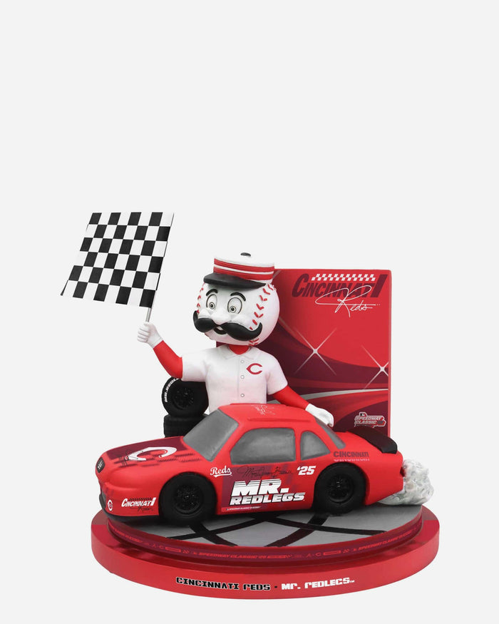 Mr Redlegs Cincinnati Reds 2025 MLB Speedway Classic Mascot Bobblehead FOCO - FOCO.com