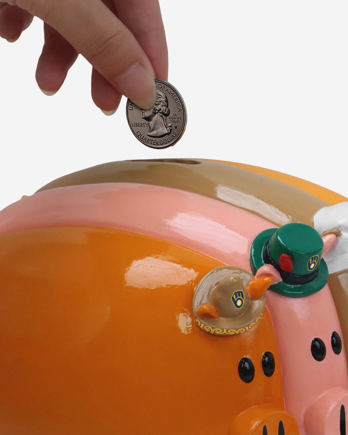Milwaukee Brewers Thematic Piggy Bank Bobbletail FOCO - FOCO.com