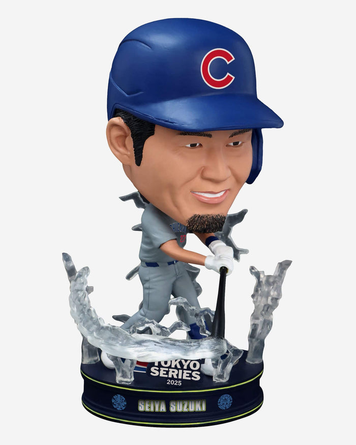 Seiya Suzuki Chicago Cubs 2025 Tokyo Series Away Uniform Bighead Bobblehead FOCO - FOCO.com