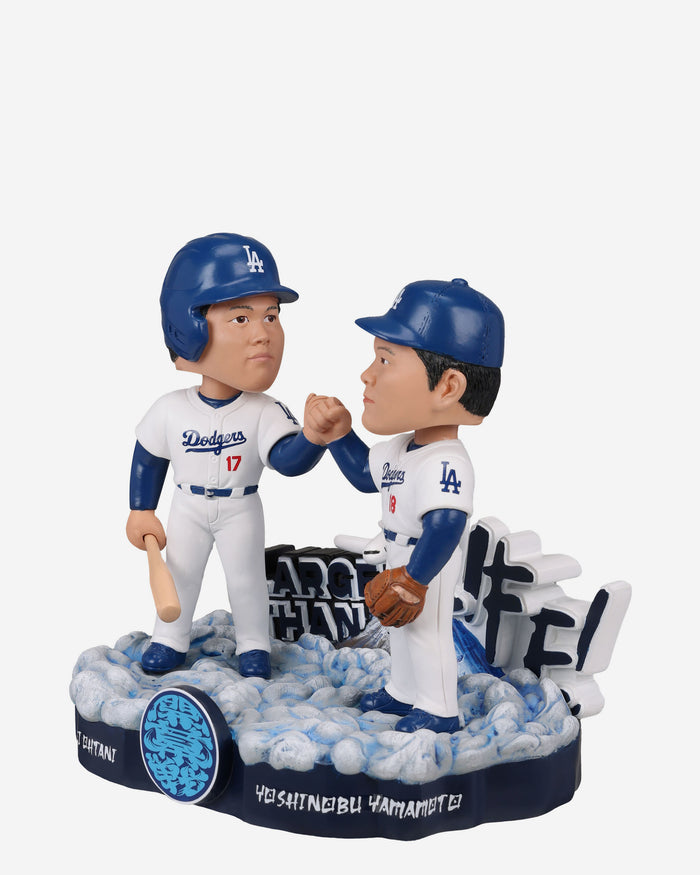 Shohei Ohtani & Yoshinobu Yamamoto Los Angeles Dodgers 2025 Tokyo Series Dual Bobblehead FOCO - FOCO.com