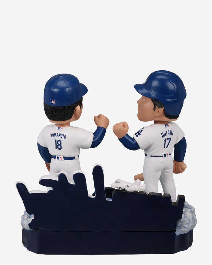 Shohei Ohtani & Yoshinobu Yamamoto Los Angeles Dodgers 2025 Tokyo Series Dual Bobblehead FOCO - FOCO.com