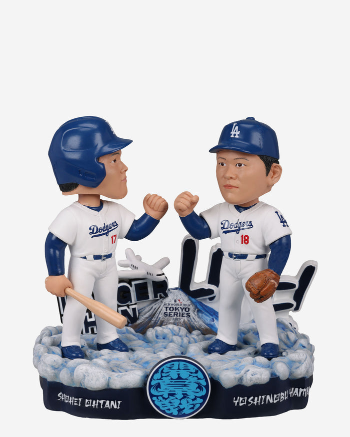 Shohei Ohtani & Yoshinobu Yamamoto Los Angeles Dodgers 2025 Tokyo Series Dual Bobblehead FOCO - FOCO.com