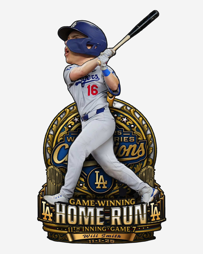 Will Smith Los Angeles Dodgers 2025 World Series Game 7 Winning Home Run Bobblehead