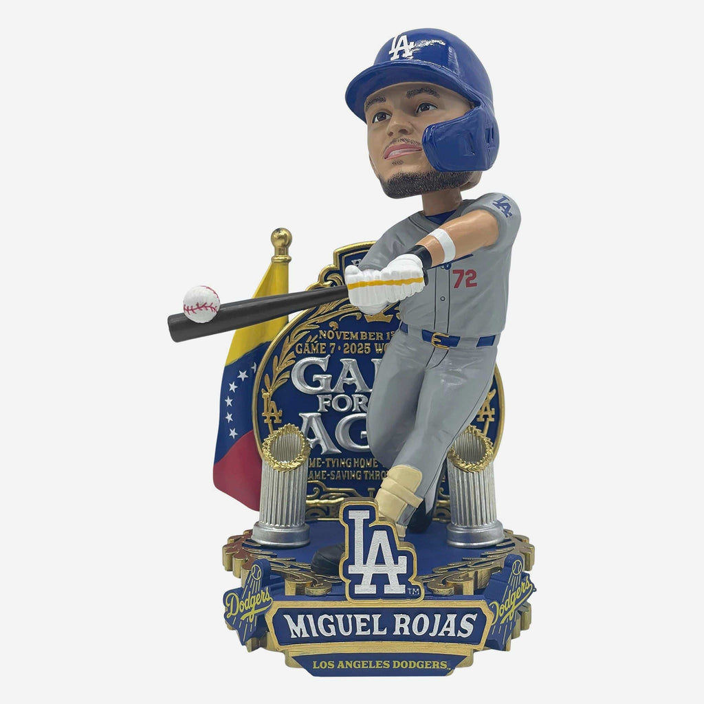 Miguel Rojas Los Angeles Dodgers 2025 World Series Historic Game 7 Bobblehead FOCO - FOCO.com