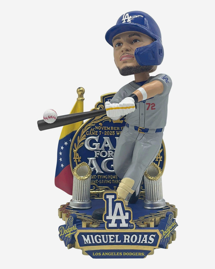 Miguel Rojas Los Angeles Dodgers 2025 World Series Historic Game 7 Bobblehead FOCO - FOCO.com