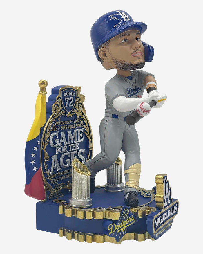 Miguel Rojas Los Angeles Dodgers 2025 World Series Historic Game 7 Bobblehead FOCO - FOCO.com