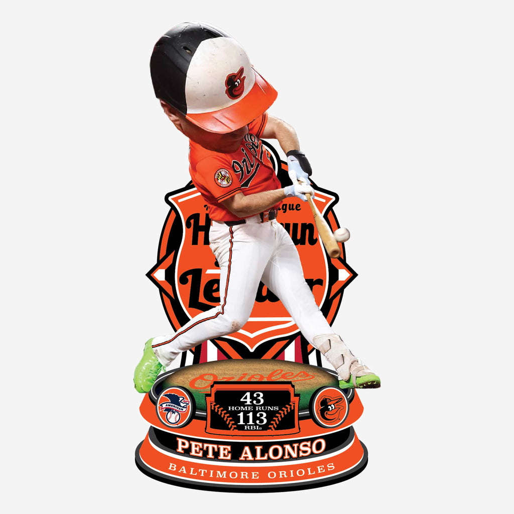 Pete Alonso Baltimore Orioles 2026 AL Home Run and RBI Leader Bobblehead FOCO - FOCO.com