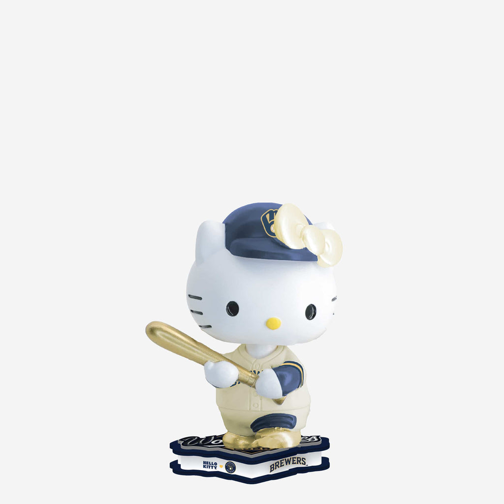 Milwaukee Brewers Hello Kitty® 2026 World Series Bound Mini Bighead Bobblehead FOCO - FOCO.com