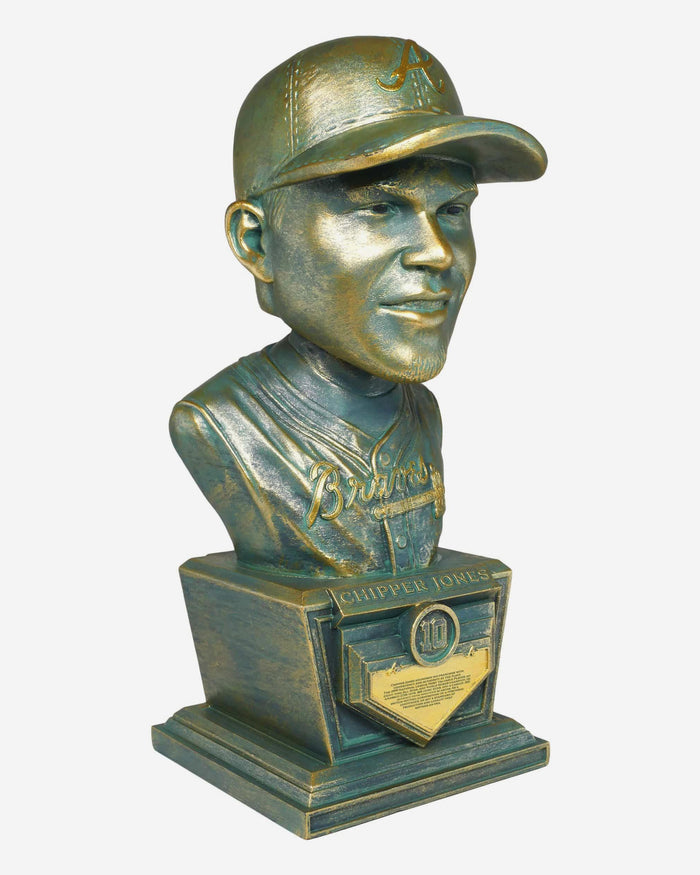 Chipper Jones Atlanta Braves Bronze Patina Bust Bobblehead FOCO - FOCO.com