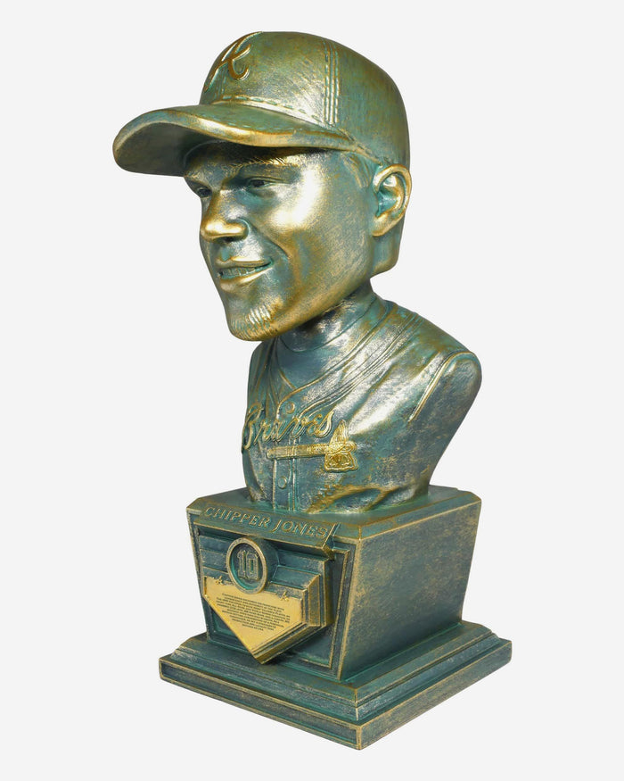 Chipper Jones Atlanta Braves Bronze Patina Bust Bobblehead FOCO - FOCO.com