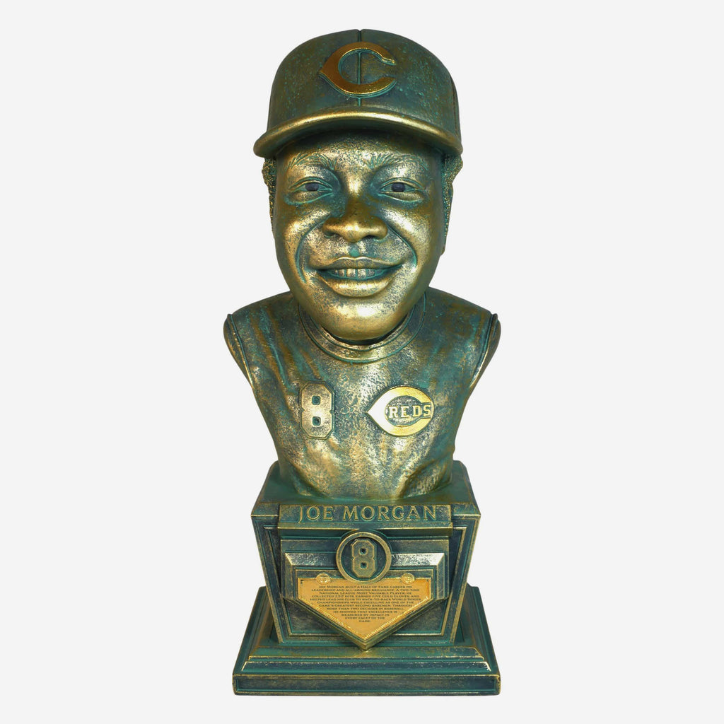 Joe Morgan Cincinnati Reds Bronze Patina Bust Bobblehead FOCO - FOCO.com