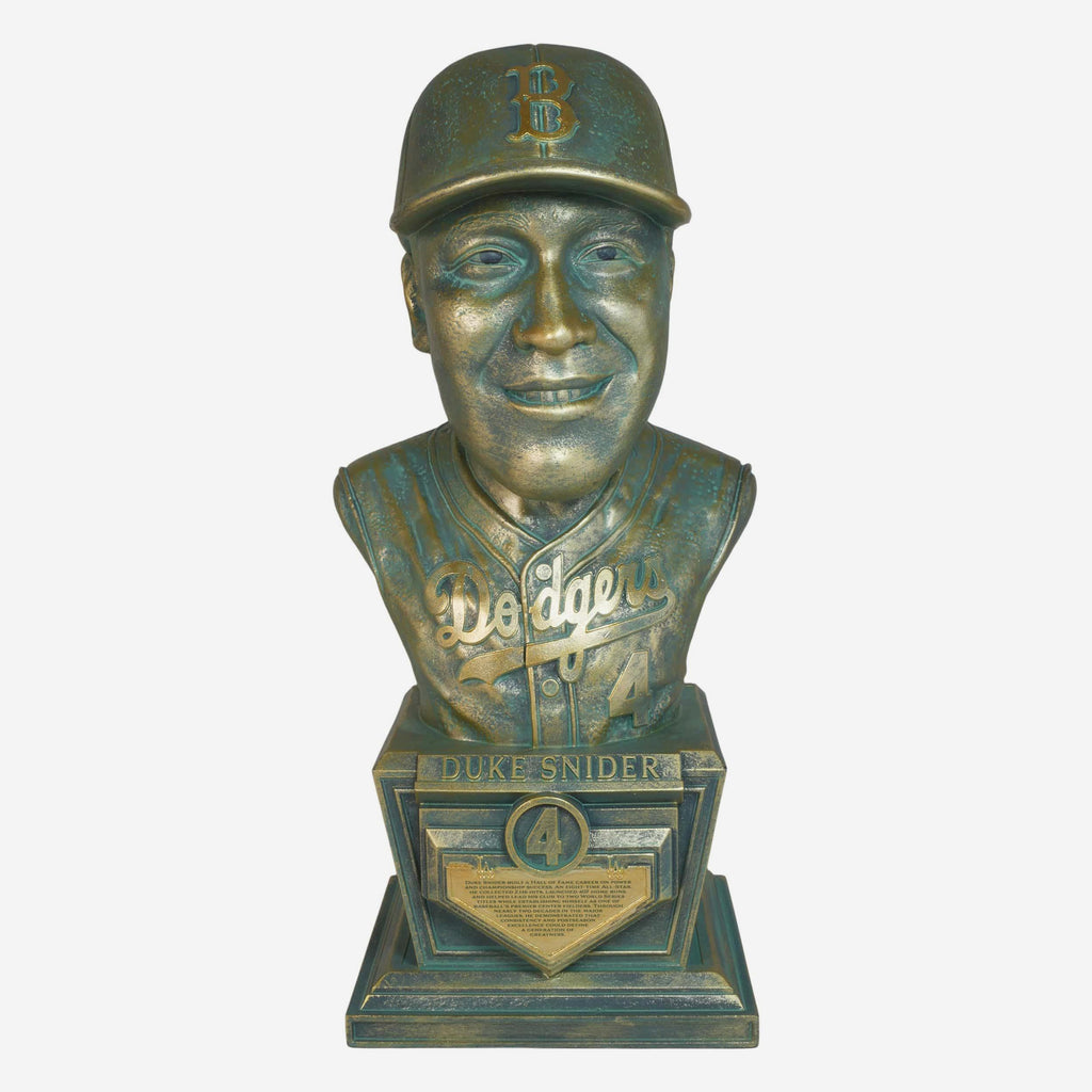 Duke Snider Los Angeles Dodgers Bronze Patina Bust Bobblehead FOCO - FOCO.com