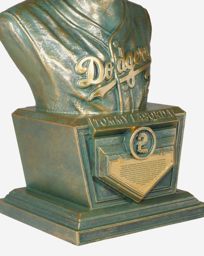 Tommy Lasorda Los Angeles Dodgers Bronze Patina Bust Bobblehead FOCO - FOCO.com