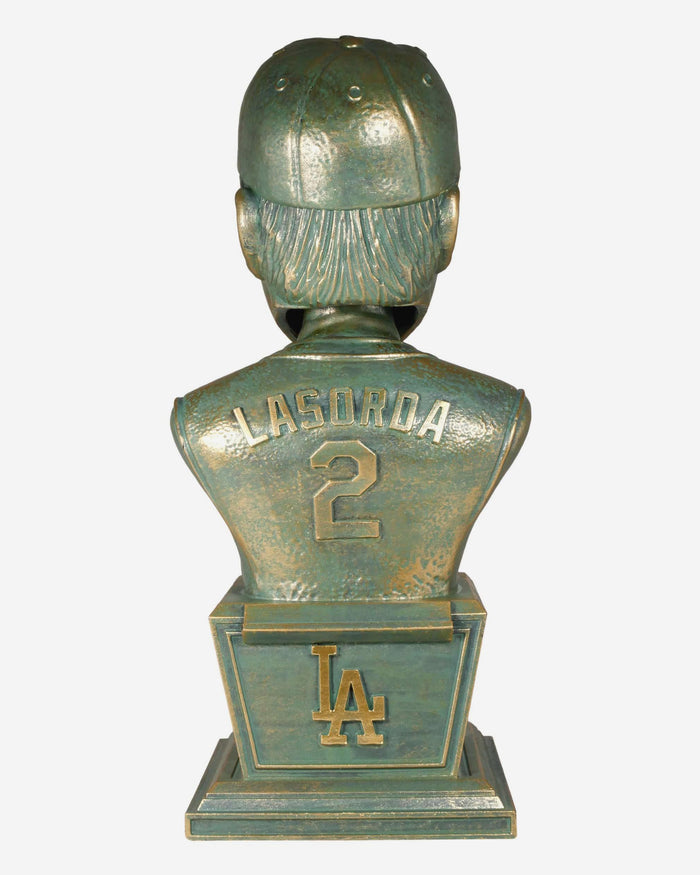 Tommy Lasorda Los Angeles Dodgers Bronze Patina Bust Bobblehead FOCO - FOCO.com