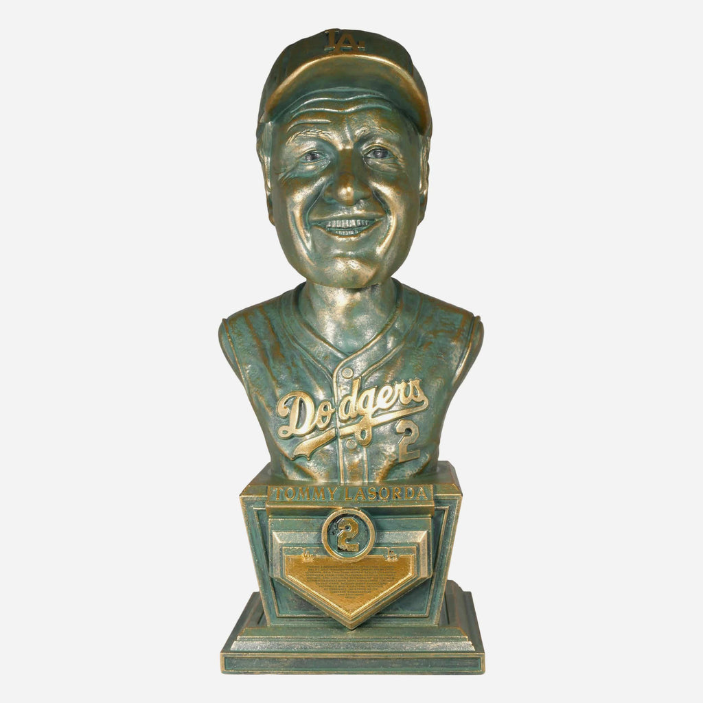 Tommy Lasorda Los Angeles Dodgers Bronze Patina Bust Bobblehead FOCO - FOCO.com