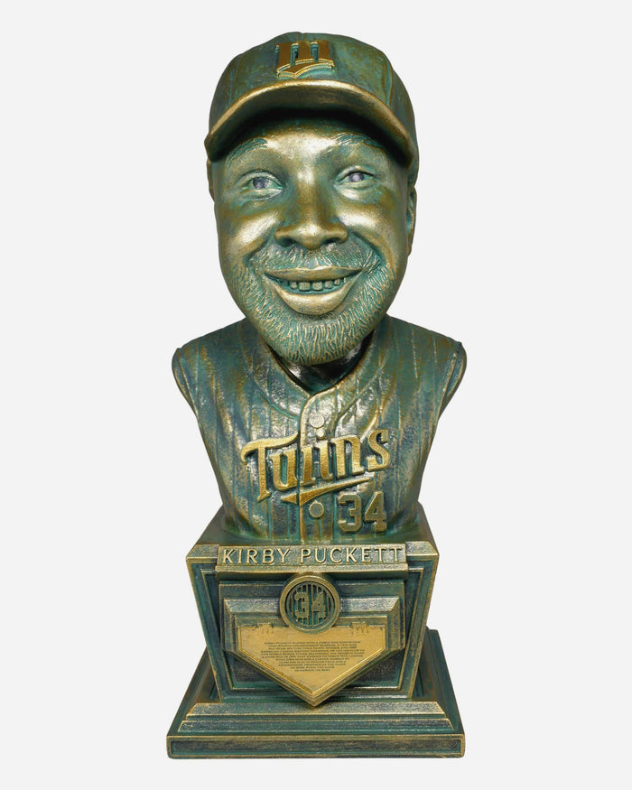 Kirby Puckett Minnesota Twins Bronze Patina Bust Bobblehead FOCO - FOCO.com