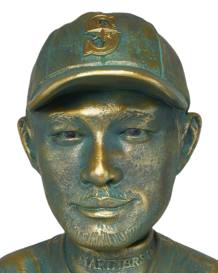 Ichiro Suzuki Seattle Mariners Bronze Patina Bust Bobblehead FOCO - FOCO.com