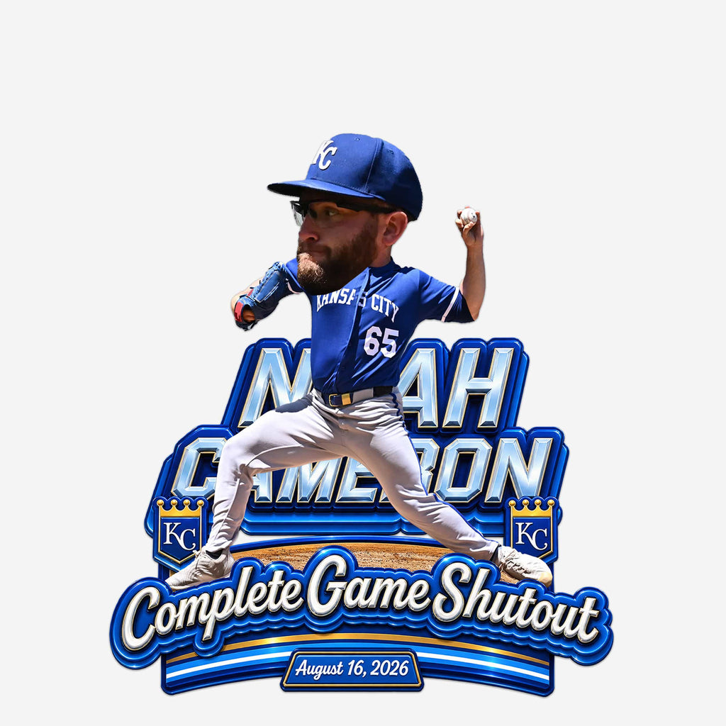 Noah Cameron Kansas City Royals Complete Game Shutout Bobblehead FOCO - FOCO.com
