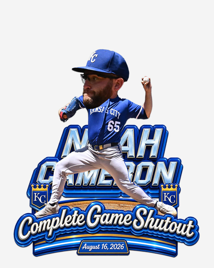 Noah Cameron Kansas City Royals Complete Game Shutout Bobblehead