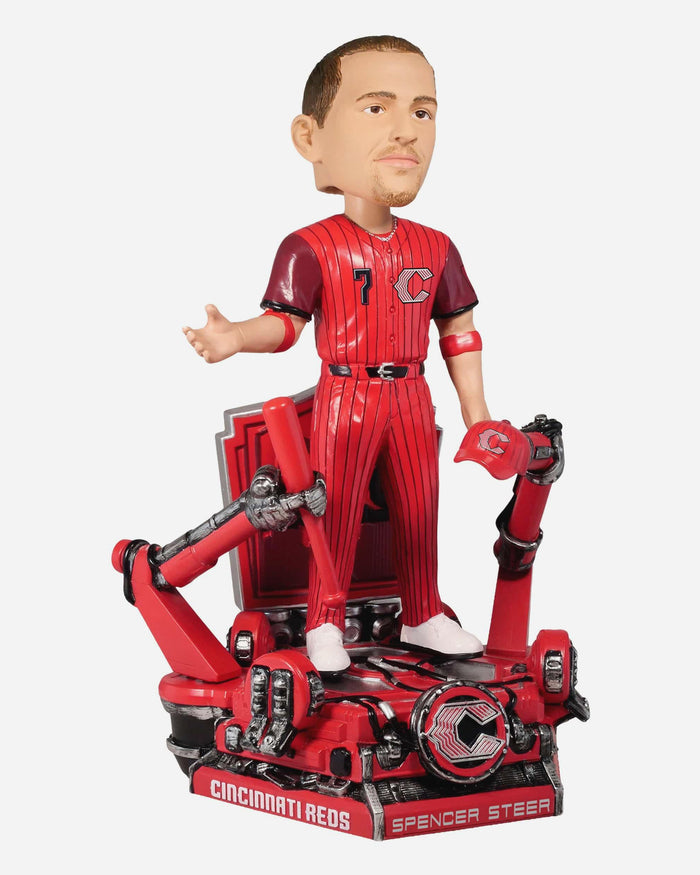 Spencer Steer Cincinnati Reds 2026 City Connect Jersey Bobblehead FOCO - FOCO.com