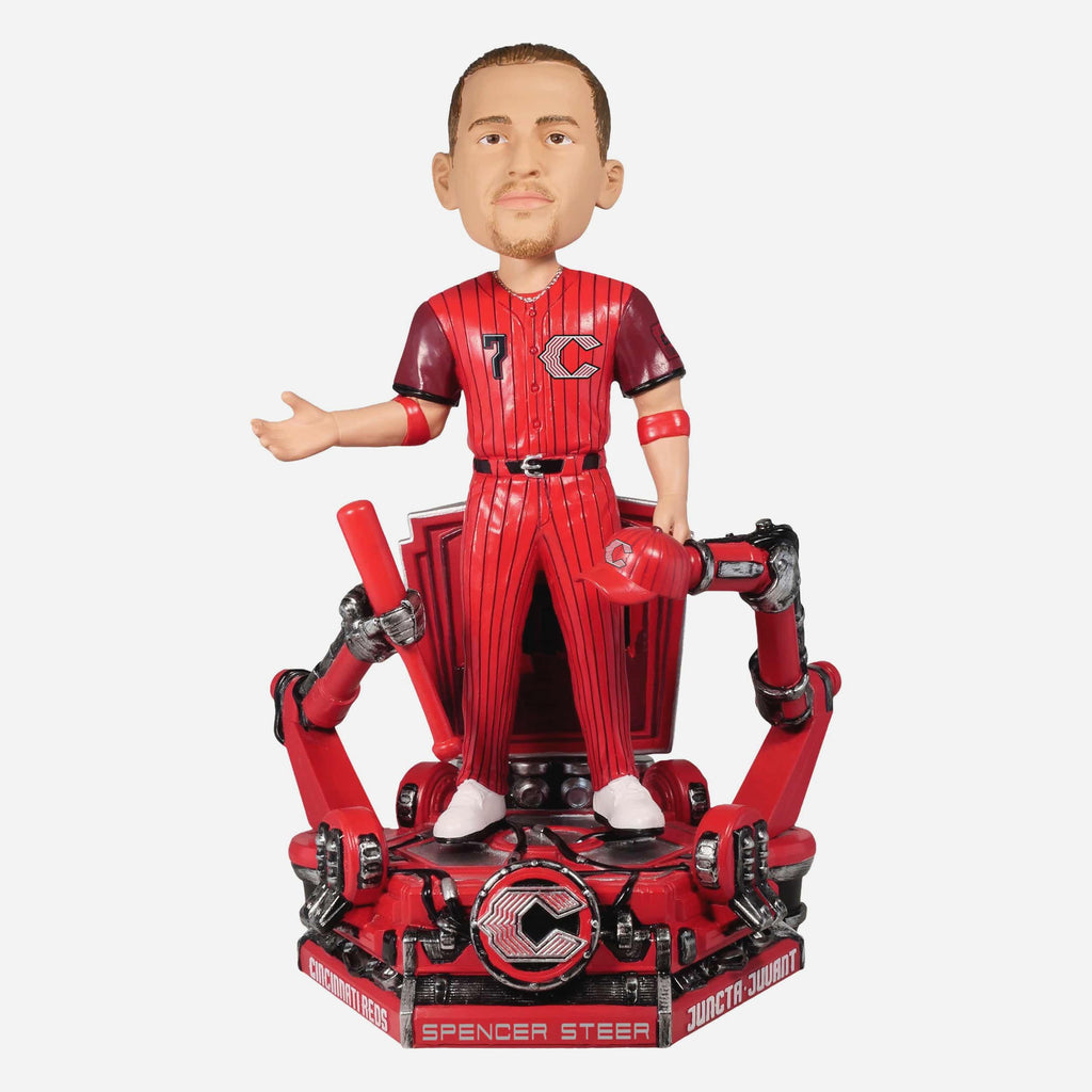 Spencer Steer Cincinnati Reds 2026 City Connect Jersey Bobblehead FOCO - FOCO.com