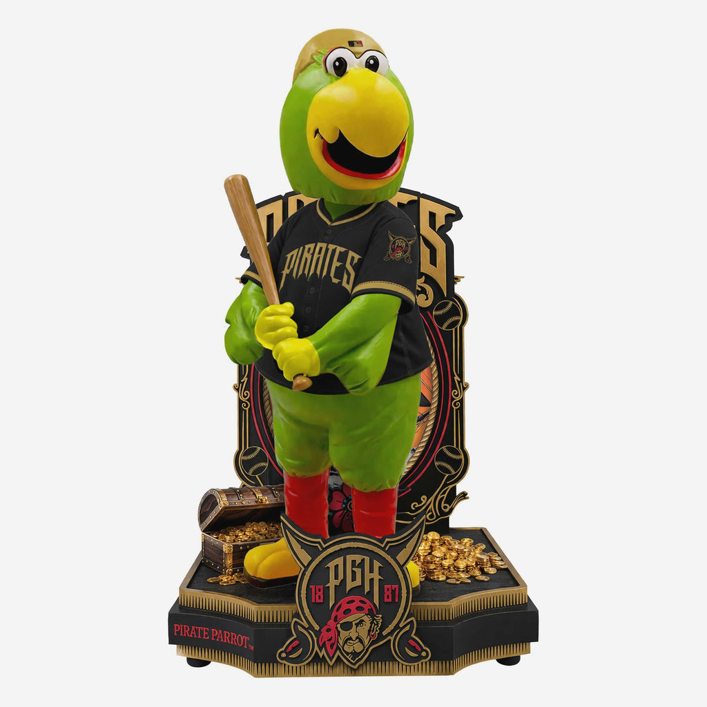 Pirate Parrot Pittsburgh Pirates 2026 City Connect Jersey Mascot Bobblehead FOCO - FOCO.com