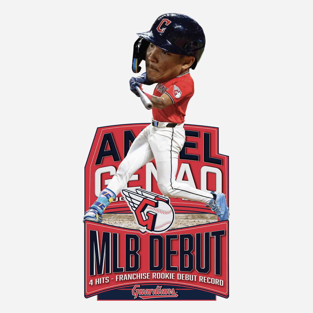 Angel Genao Cleveland Guardians MLB Debut Bobblehead FOCO - FOCO.com
