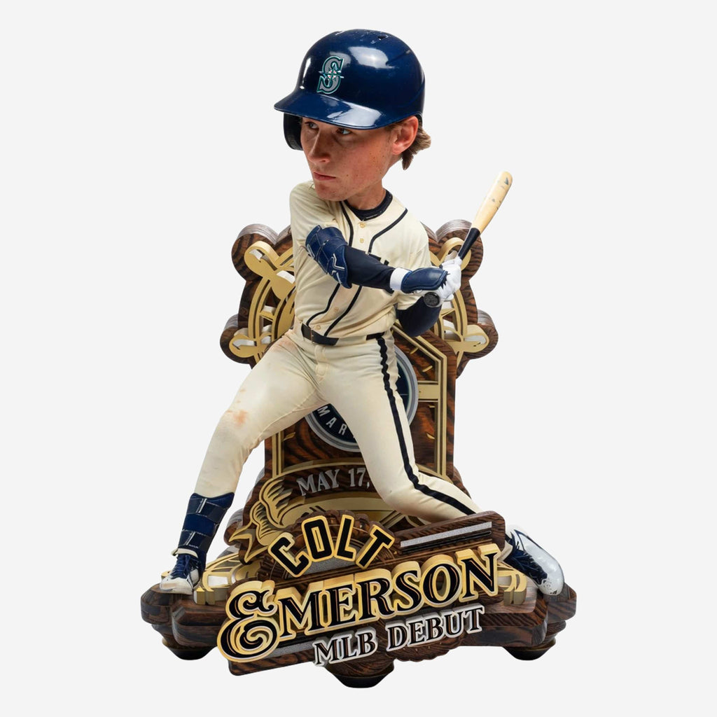 Colt Emerson Seattle Mariners MLB Debut Bobblehead FOCO - FOCO.com