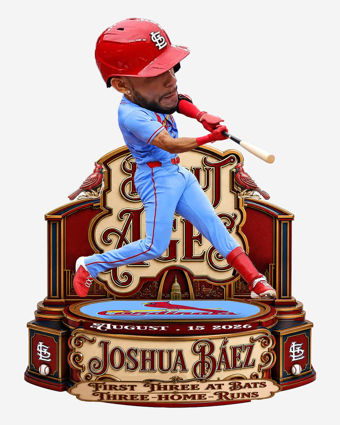 Joshua Baez St Louis Cardinals MLB Debut of the Ages Three Home Run Game Bobblehead