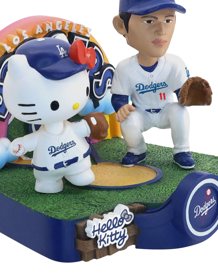 Roki Sasaki & Hello Kitty® Los Angeles Dodgers Dual Mini Bobblehead Scene