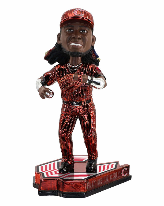 Elly De La Cruz Cincinnati Reds 2026 City Connect Electroplated Bobblehead