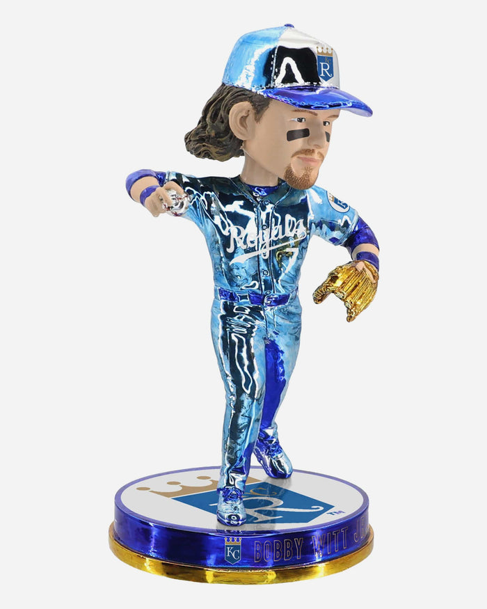 Bobby Witt Jr Kansas City Royals Powder Blue Electroplated Edition Bobblehead FOCO - FOCO.com