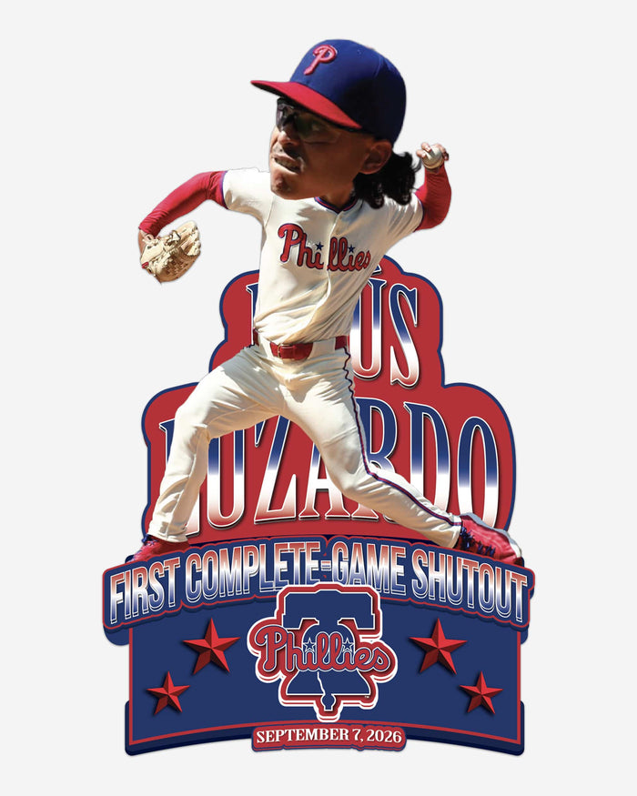 Jesus Luzardo Philadelphia Phillies First-Career Complete-Game Shutout Bobblehead