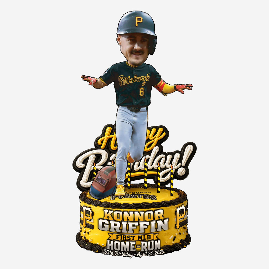 Konnor Griffin Pittsburgh Pirates First Home Run Bobblehead FOCO - FOCO.com