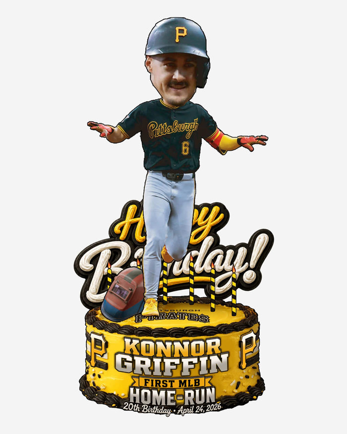 Konnor Griffin Pittsburgh Pirates First Home Run Bobblehead FOCO - FOCO.com