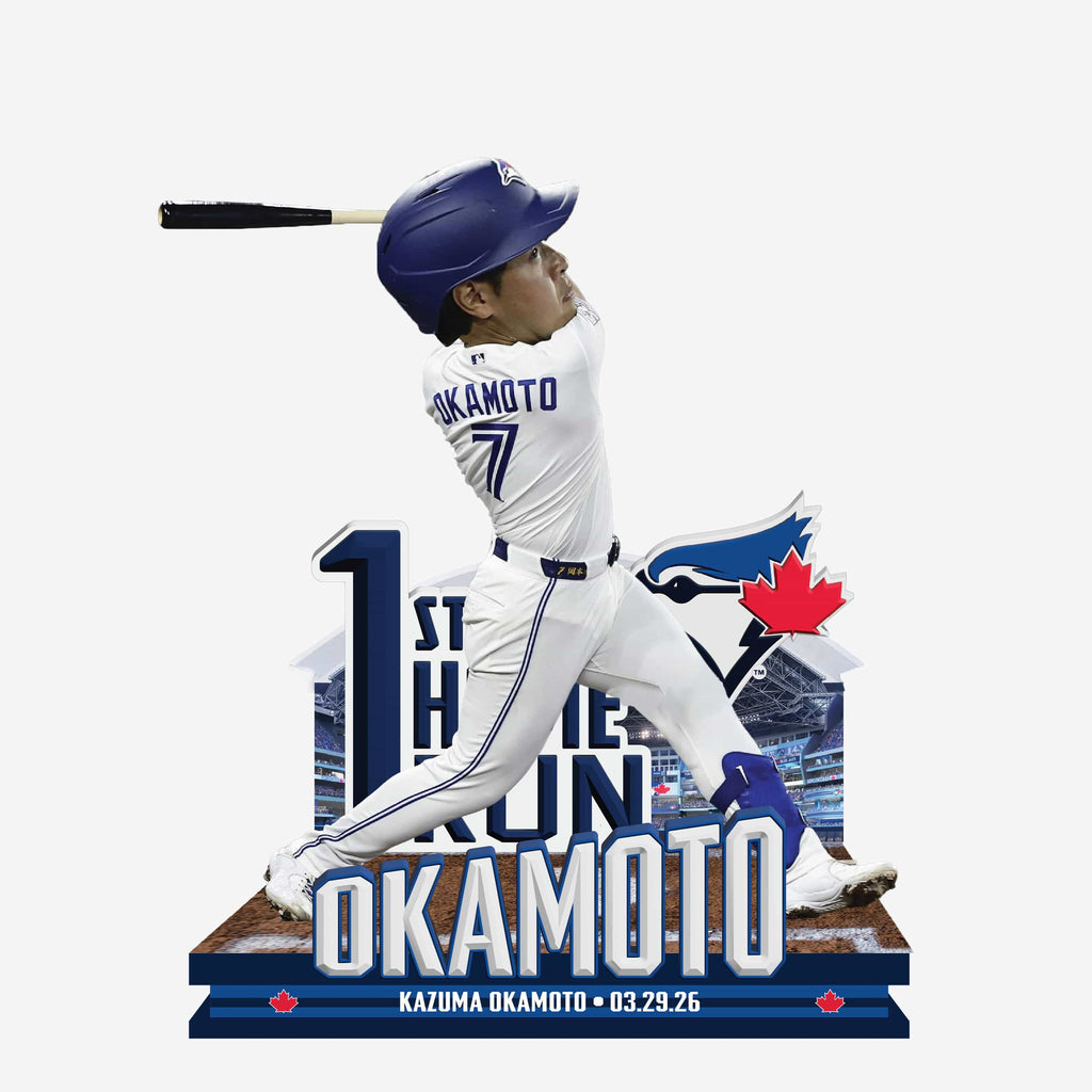 Kazuma Okamoto Toronto Blue Jays 1st Career Home Run Bobblehead FOCO - FOCO.com