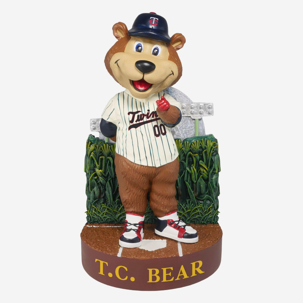 TC Bear Minnesota Twins 2026 Dyersville Cornfield Mascot Bobblehead FOCO - FOCO.com