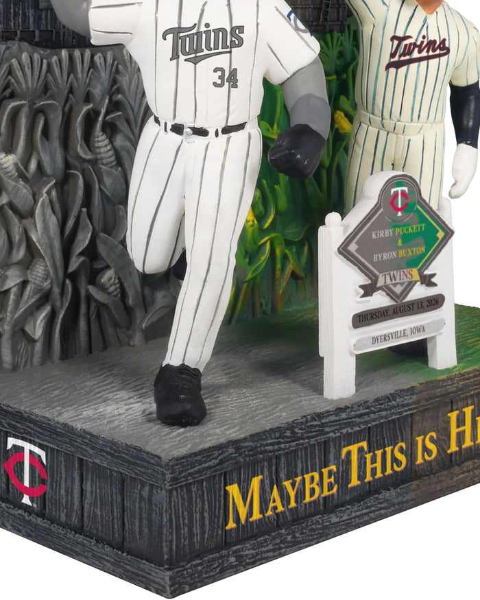 Kirby Puckett & Byron Buxton Minnesota Twins 2026 Dyersville Then and Now Bobblehead FOCO - FOCO.com