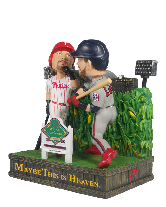 John Kruk & Kyle Schwarber Philadelphia Phillies 2026 Dyersville Then and Now Bobblehead FOCO - FOCO.com
