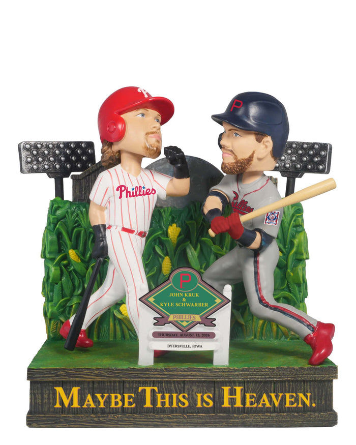 John Kruk & Kyle Schwarber Philadelphia Phillies 2026 Dyersville Then and Now Bobblehead FOCO - FOCO.com