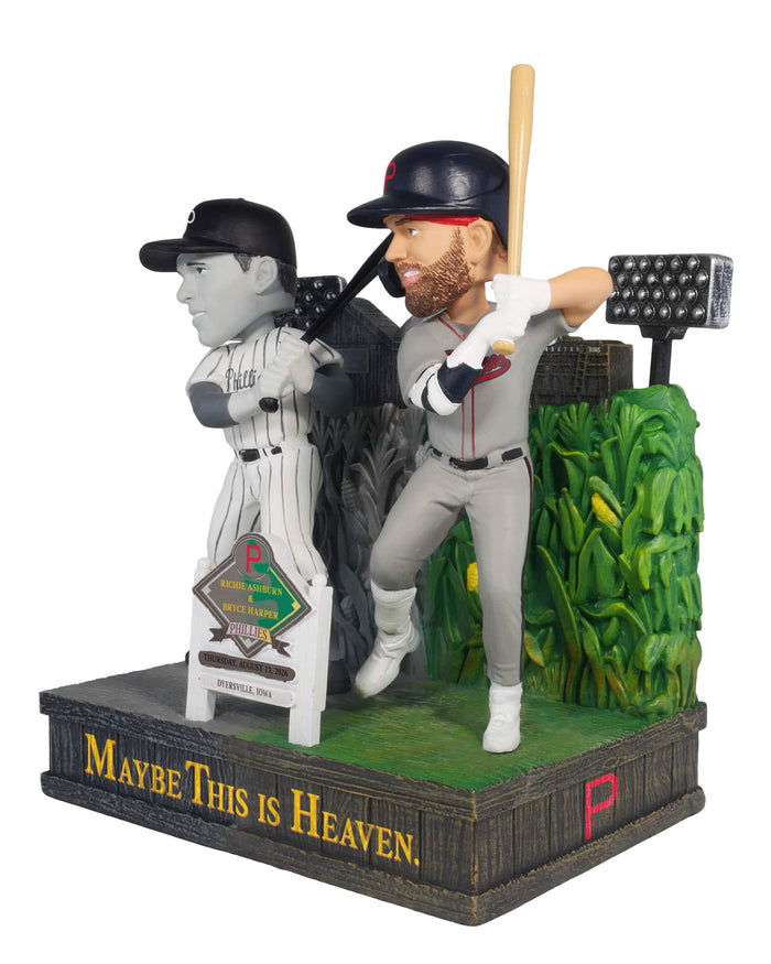 Richie Ashburn & Bryce Harper Philadelphia Phillies 2026 Dyersville Then and Now Bobblehead