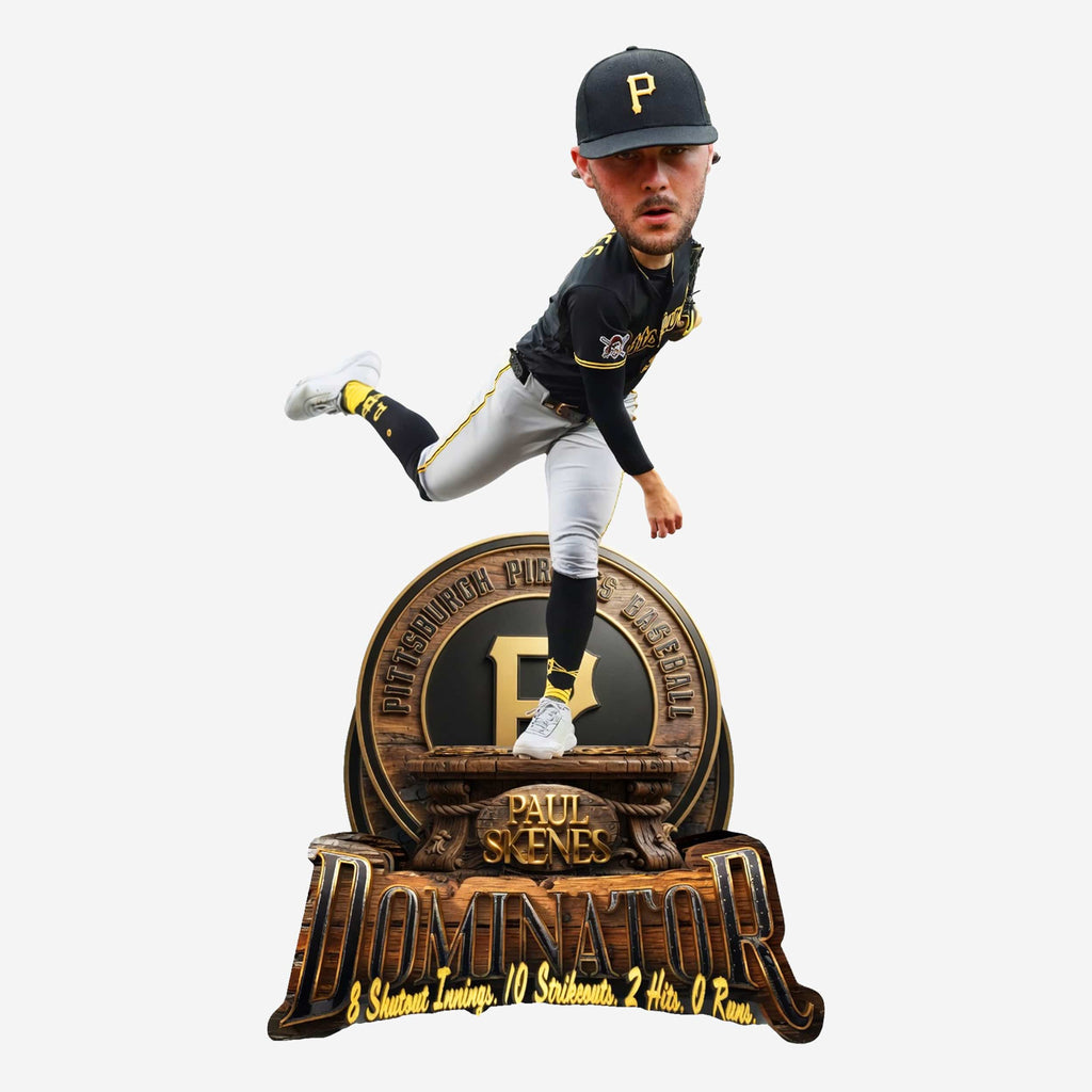 Paul Skenes Pittsburgh Pirates 8 Shutout Innings 2026 Gamebreaker Bobblehead FOCO - FOCO.com