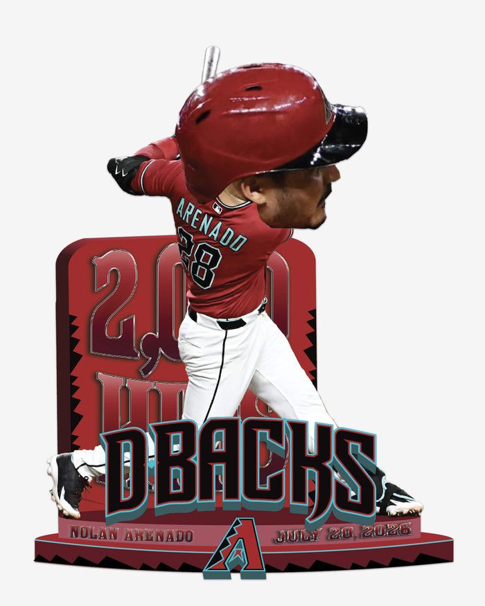 Nolan Arenado Arizona Diamondbacks 2,000 Career Hits Milestone Bobblehead FOCO - FOCO.com