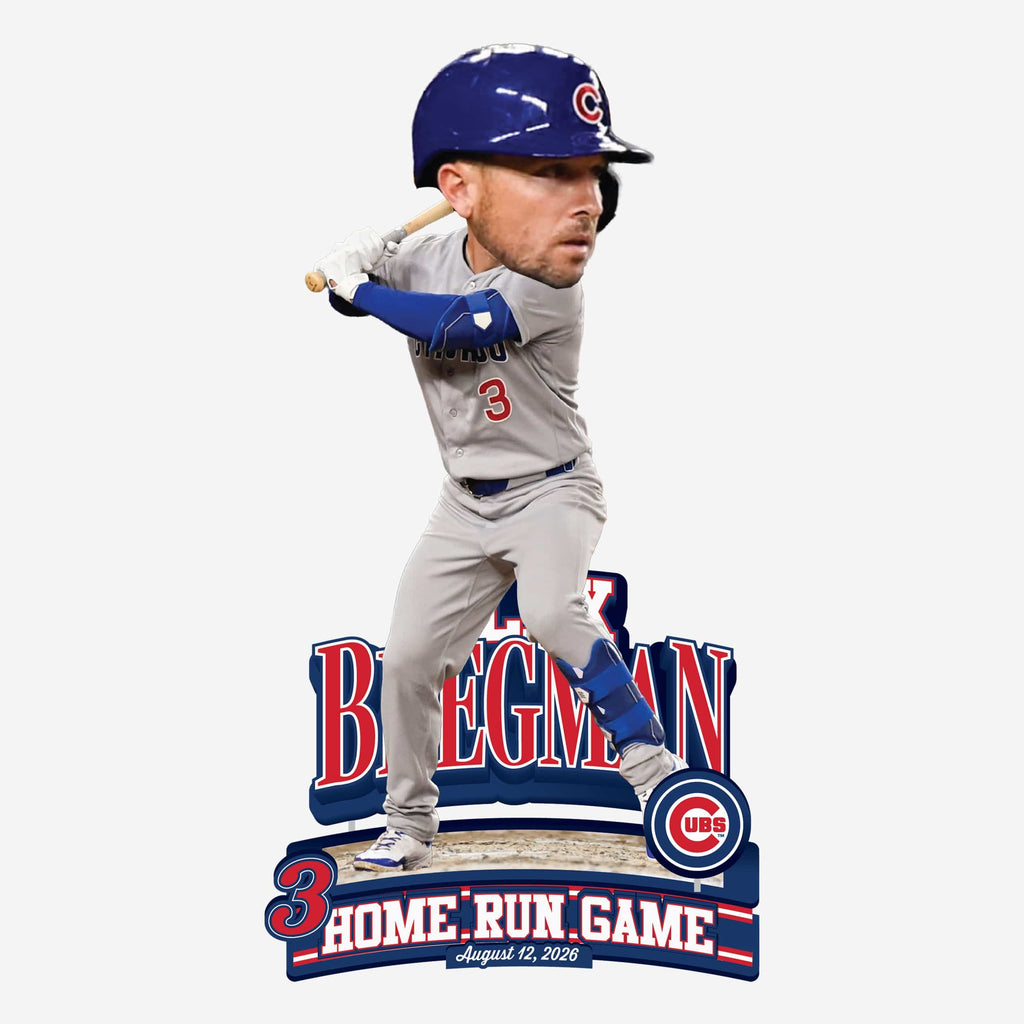 Alex Bregman Chicago Cubs 3 Home Run Game Bobblehead FOCO - FOCO.com