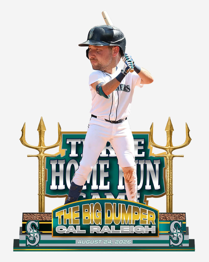 Cal Raleigh Seattle Mariners 3 Home Run Game Bobblehead