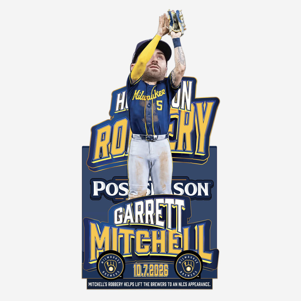 Garrett Mitchell Milwaukee Brewers 2026 NLDS Home Run Robbery Bobblehead
