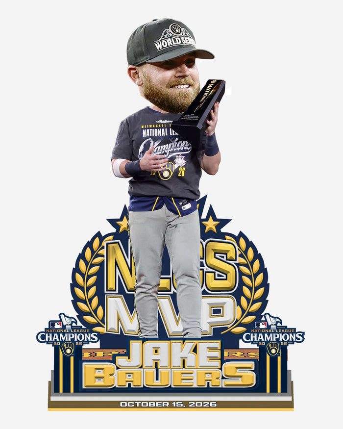 Jake Bauers Milwaukee Brewers 2026 NLCS MVP Bobblehead FOCO - FOCO.com