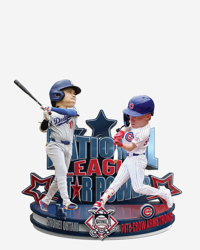 Shohei Ohtani & Pete Crow-Armstrong Los Angeles Dodgers & Chicago Cubs NL Star Power Mini Dual Bobblehead