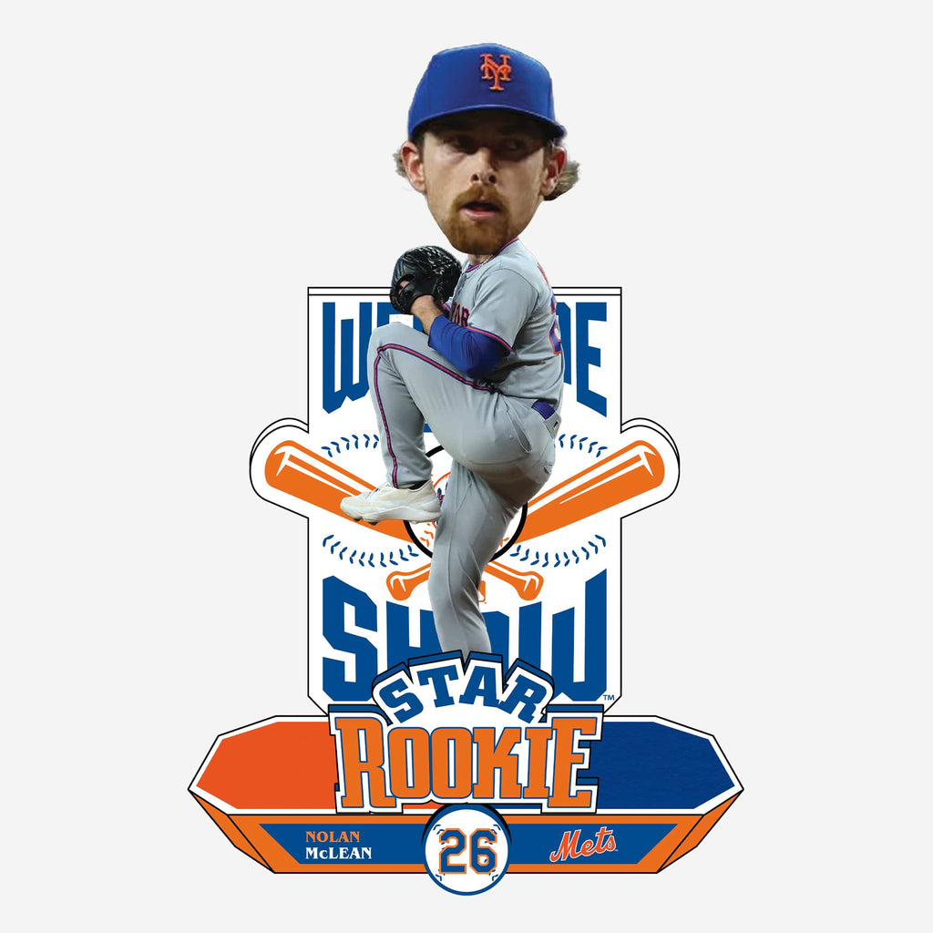 Nolan McLean New York Mets Star Rookie Bobblehead FOCO - FOCO.com