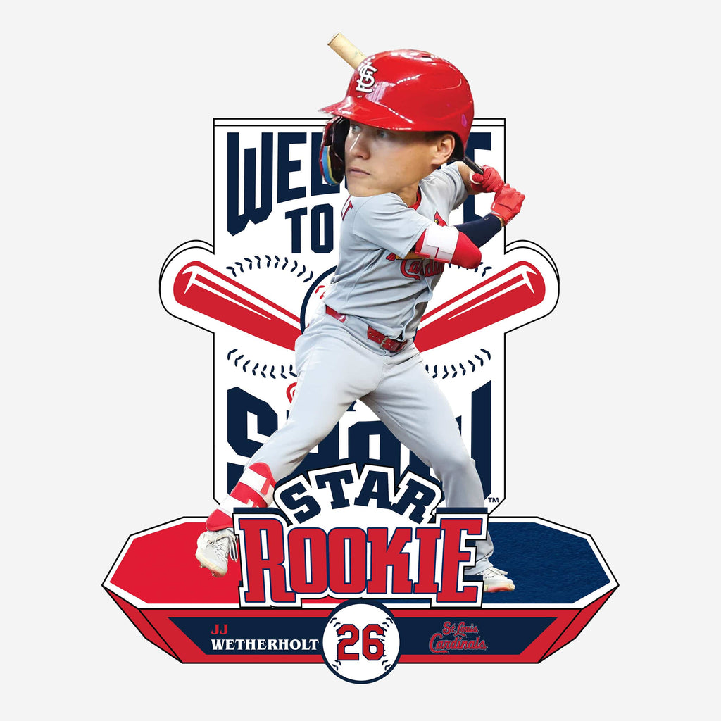 JJ Wetherholt St Louis Cardinals Star Rookie Bobblehead FOCO - FOCO.com